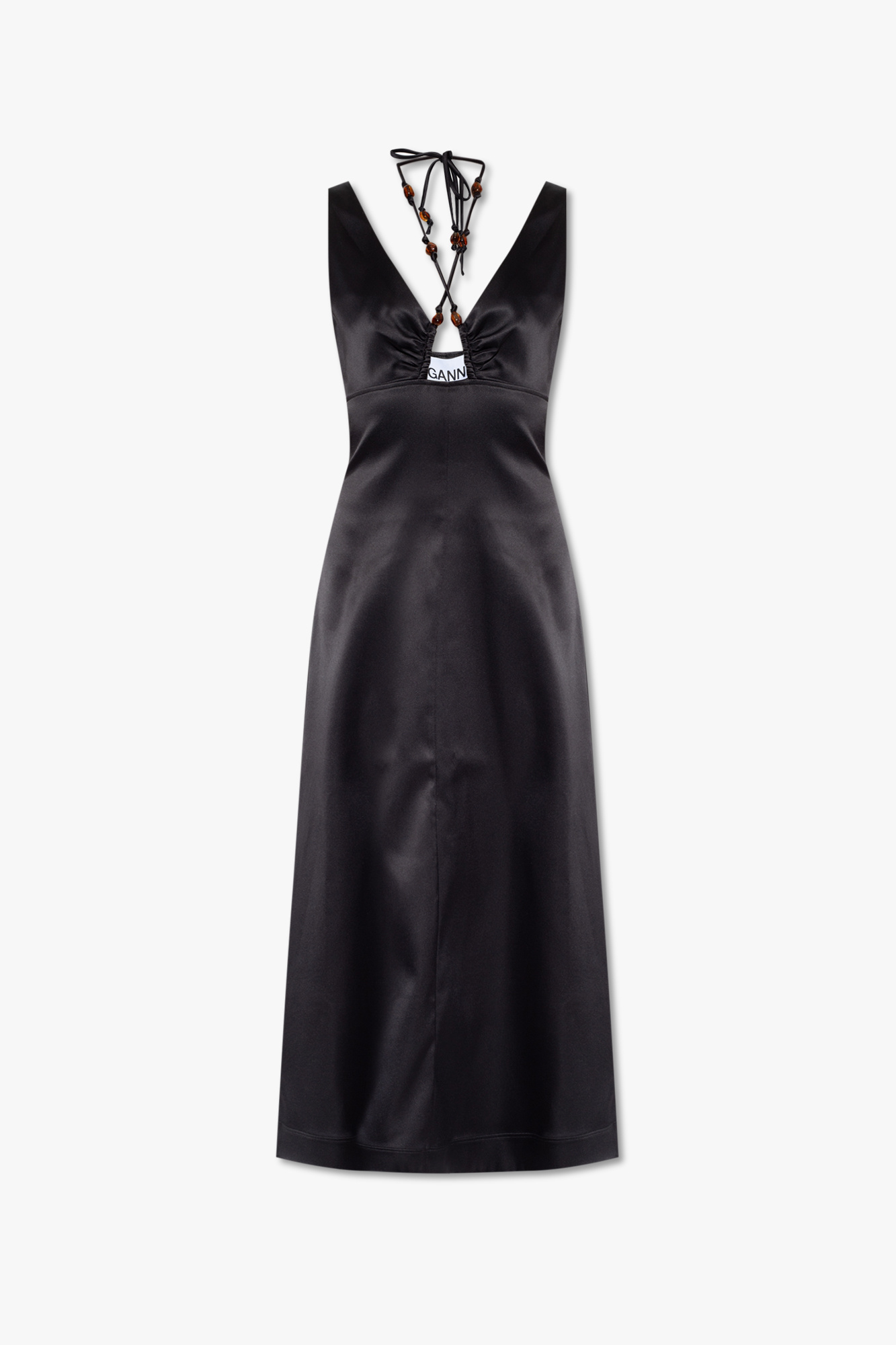 Black Slip dress Ganni Vitkac GB